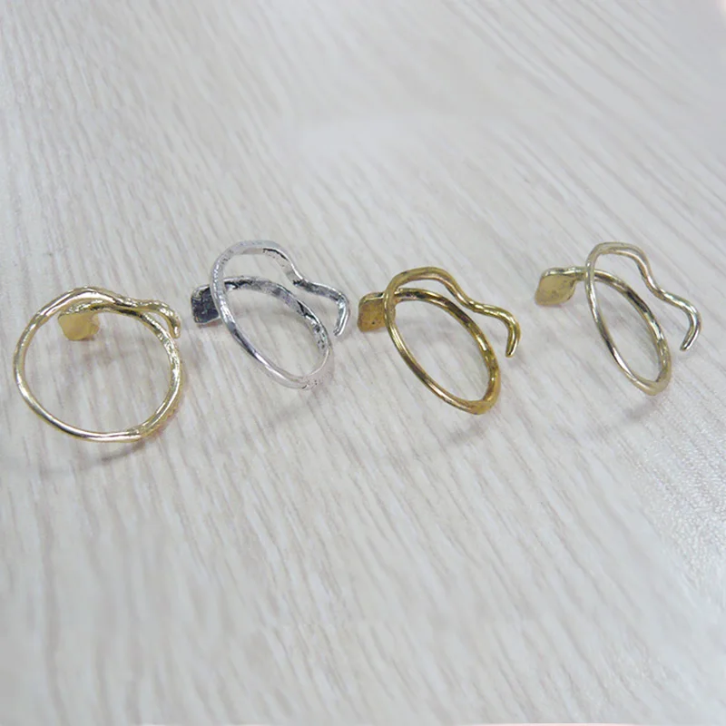 Хип-хоп стиль регулируемое крутое кольцо змея кольца для женщин и мужчин оптом