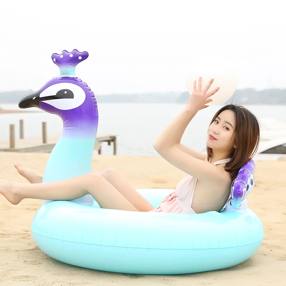 

90cm/120cm Peacock Unicorn Inflatable Swimming Ring Summer Pool Float For Adult Children Water Party Toys Lounger Boia,HA012