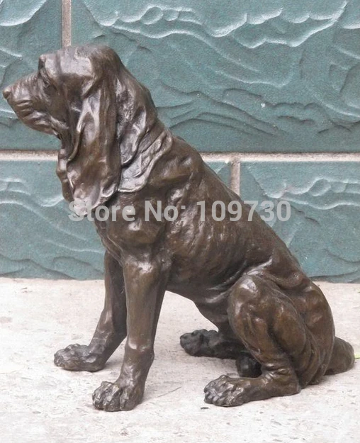 ZSR 001920 15&quotLarge ART Bronze Statue Greece Beagle Harrier DOG Animal | Statues &amp Sculptures