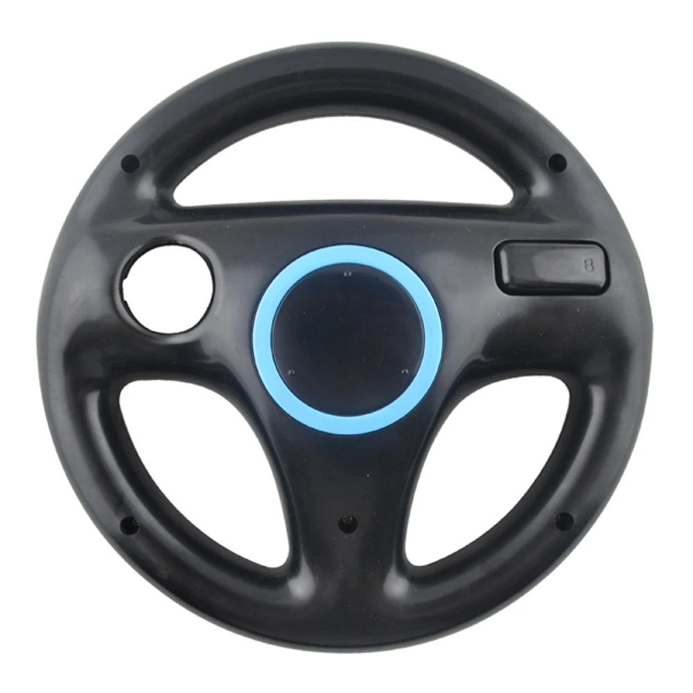 Фото Пластиковое Рулевое колесо для Nintendo For Wii Racing Games пульт дистанционного управления