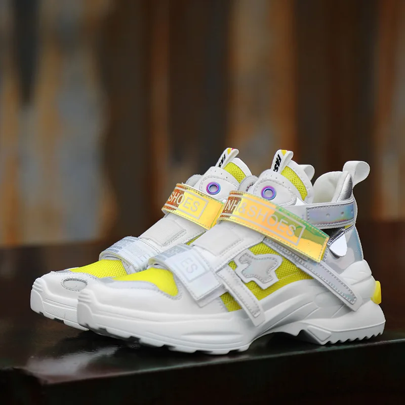 Повседневная обувь Женские массивные кроссовки на платформе zapatos de mujer Сезон