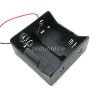 j083b contain 2 d battery black plastic battery box large size diy parts sell at a loss france usa europe canada