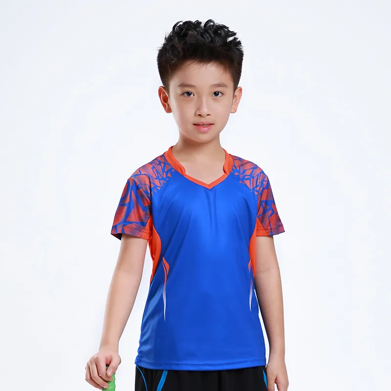 

Free Printing Children Badminton shirt Boy , Girl sports Tennis t shirt , kids Badminton t shirt , Tennis shirt AF007