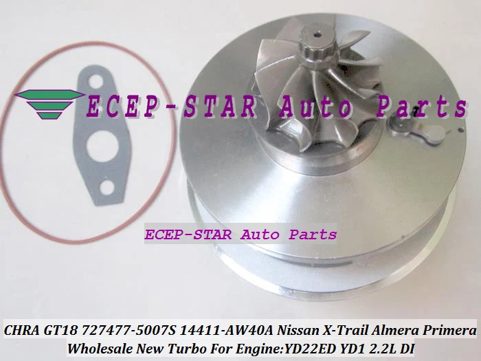 Фото Турбокомпрессорный картридж CHRA GT1849V 727477 14411-AW400 727477-0005 727477-5006S для NISSAN X-Trail Almera Primera YD22ED YD1 YD22 2.2L №1