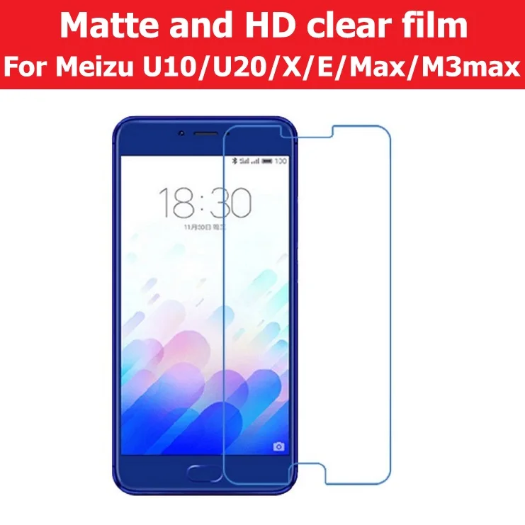 Антибликовая матовая пленка для Meizu X E U10 U20 Max M3 HD Глянцевая Прозрачная защитная