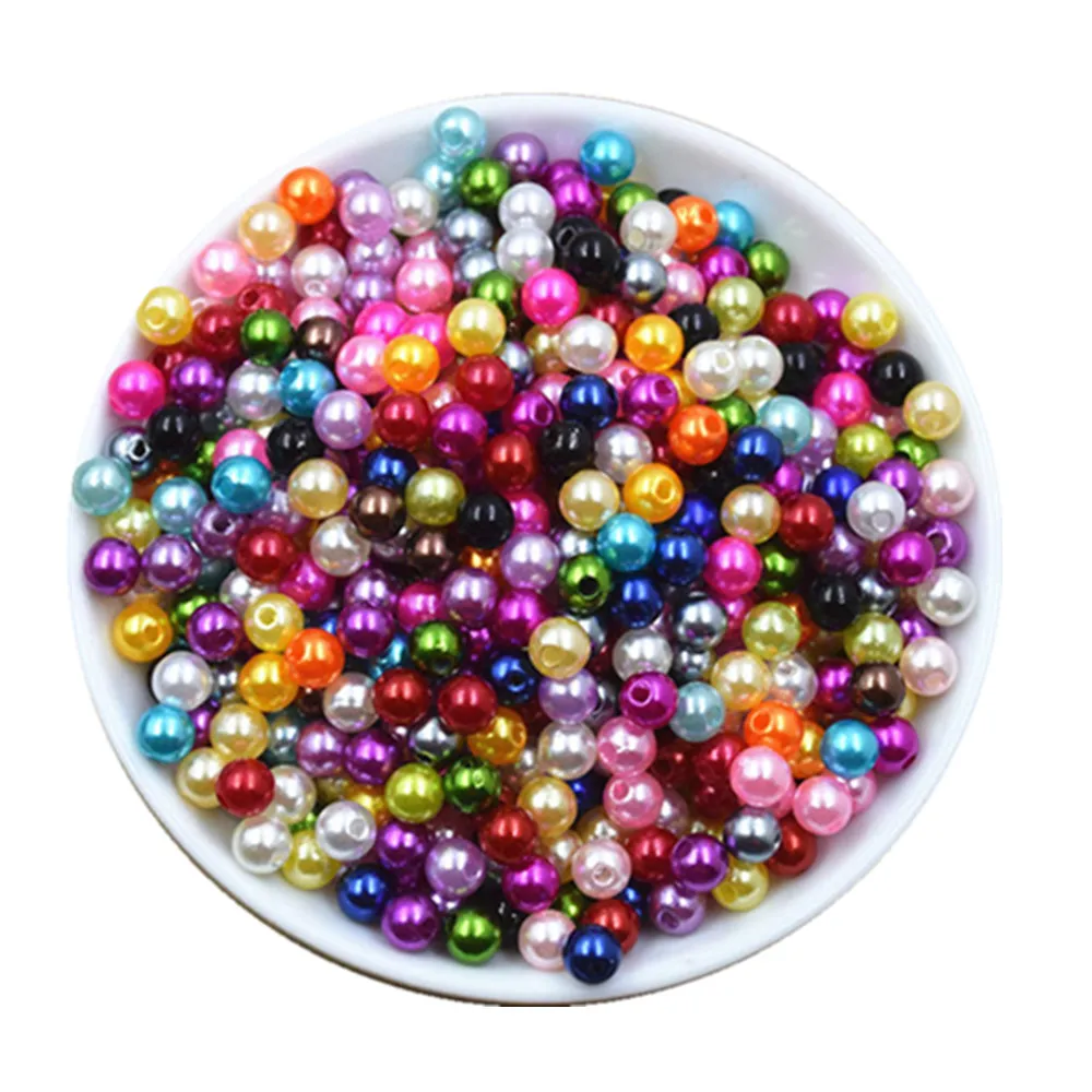 Бусины из абс пластика 18 цветов 8 мм 100 шт.|round pearls|round pearl beadspearl beads |