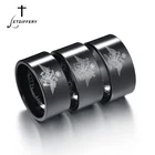 Кольцо с гравировкой лазера, из нержавеющей стали