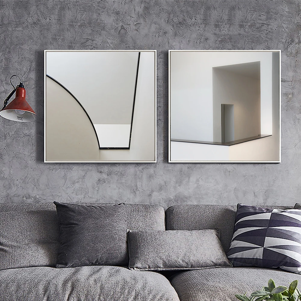 3D Креативный дизайн черно-белое пространство холст Художественная печать