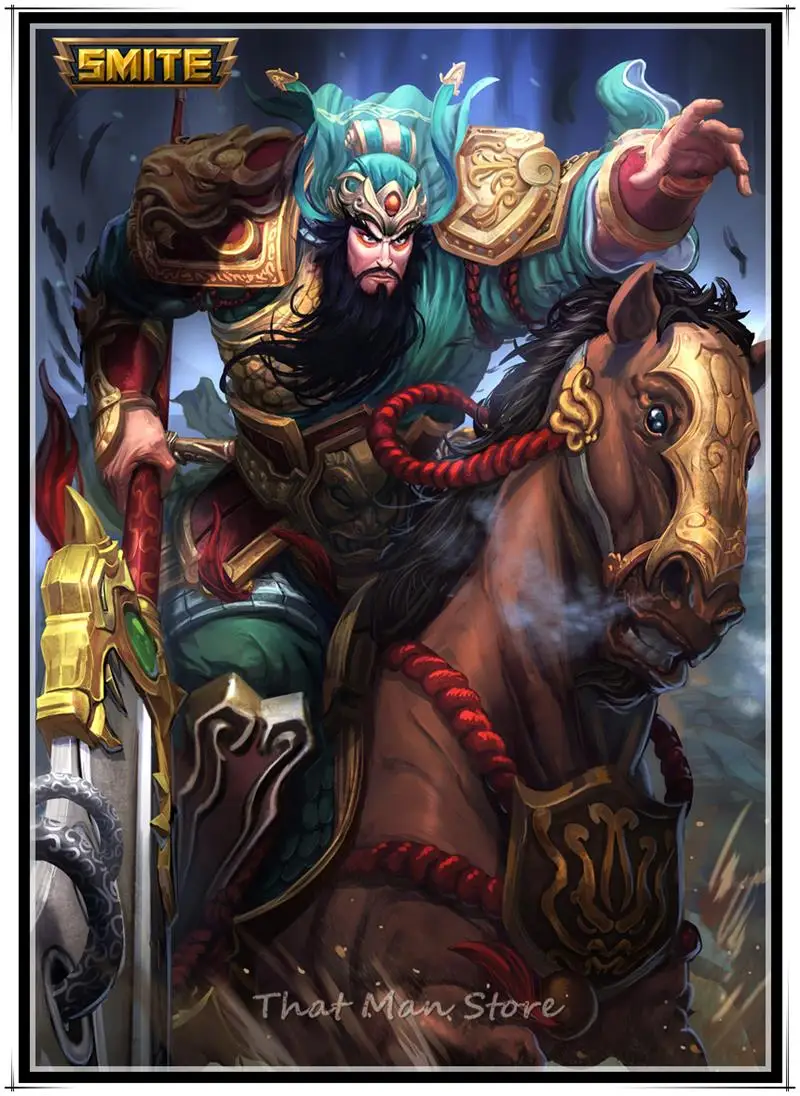 Горячая игра SMITE All боги искусство бумага с белым покрытием принты для спальни