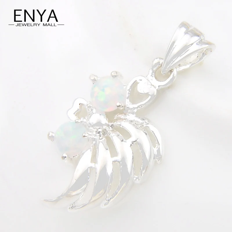 Enya Рождественский подарок Белый огненный опал камни кулон для Для женщин 100%