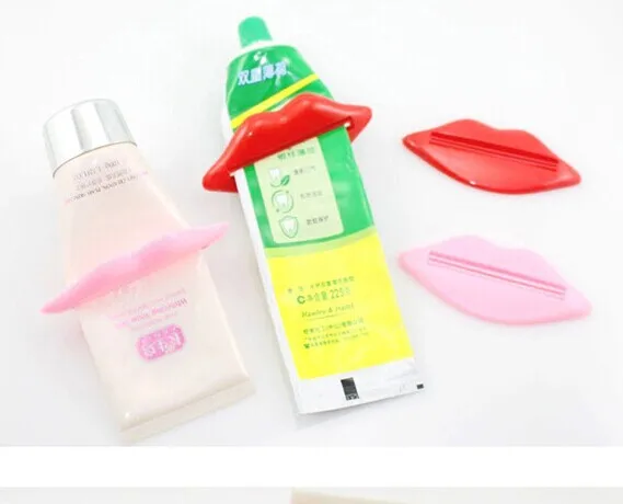 Сексуальные Горячие Губы Поцелуй Ванная комната трубка Диспенсер Зубная паста