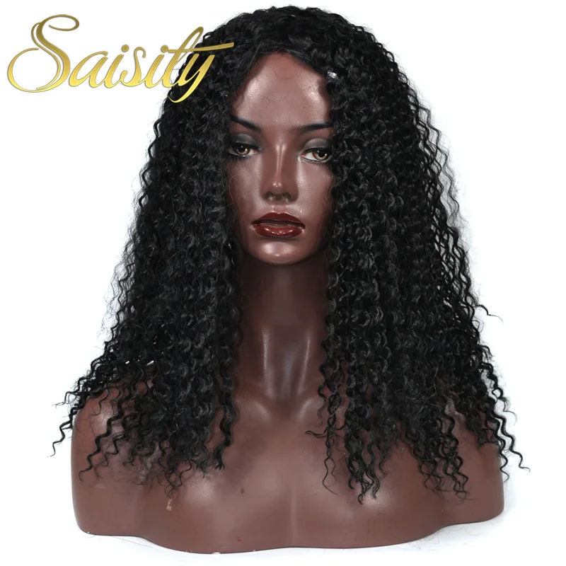 Афро вьющиеся парики Saisity для женщин синтетические высокотемпературные волосы 18