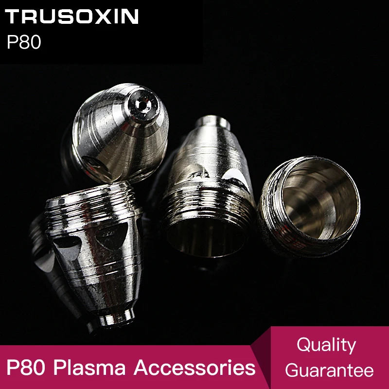 20pcs P80 Cutting Tools Consumables Tips 80A 100A Air Plasma Cutter  CUT80 CUT100 and WSM  Welding Machine
