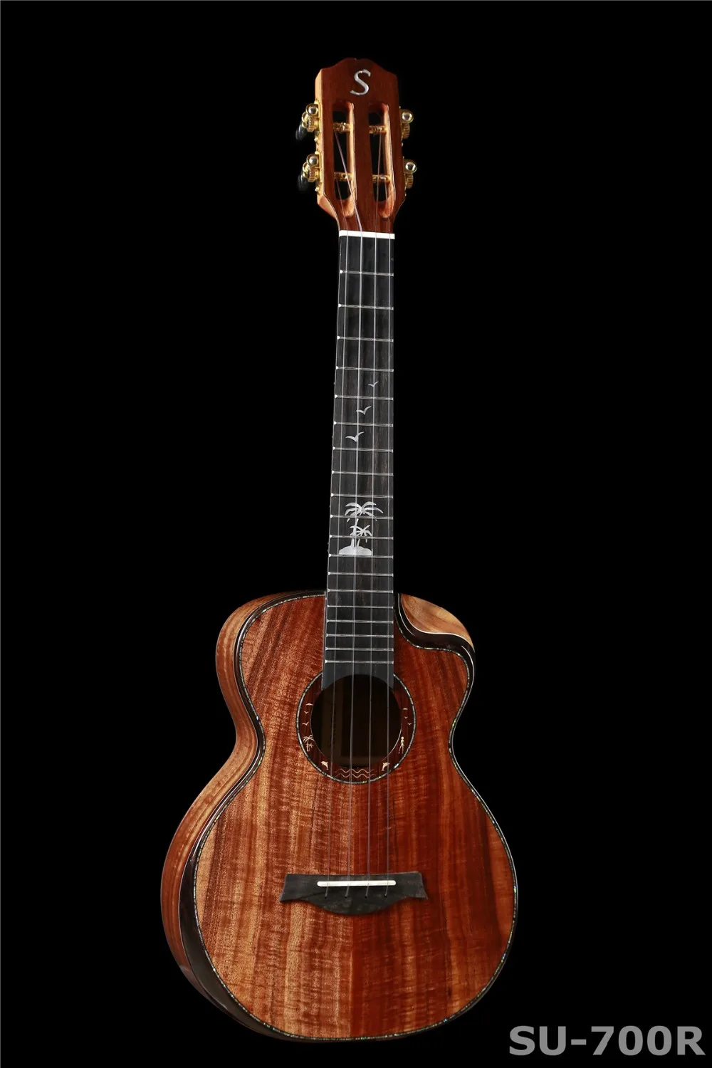 SU-700 закат полный твердой древесины ручной работы древесина КоА тенор ukuleles | Спорт