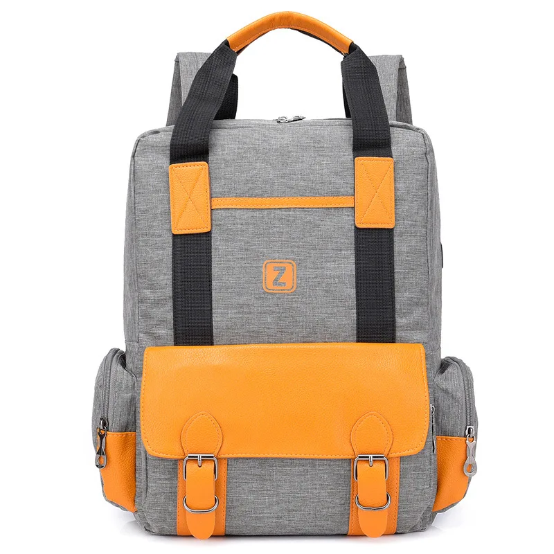 Сумка для подгузников USB, сумка для детских подгузников, рюкзак папы для мам, большая емкость, водонепроницаемая Повседневная сумка для ноут... от AliExpress WW