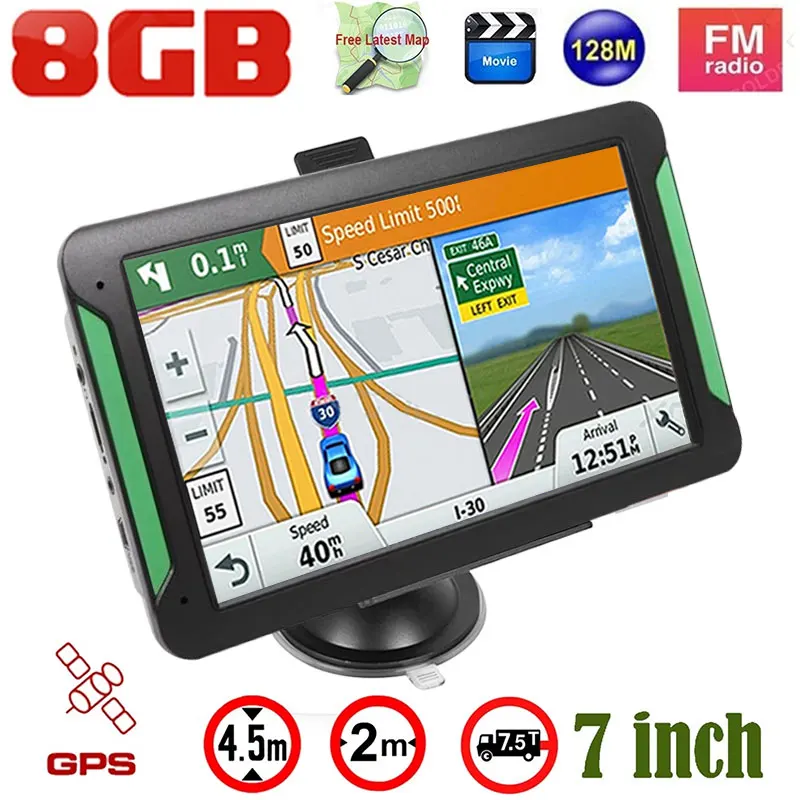 Vehemo 8 Inches Vehicle Navigation Sensors Car Navigator Map GPS for Universal Photography Electronic Album | Автомобили и