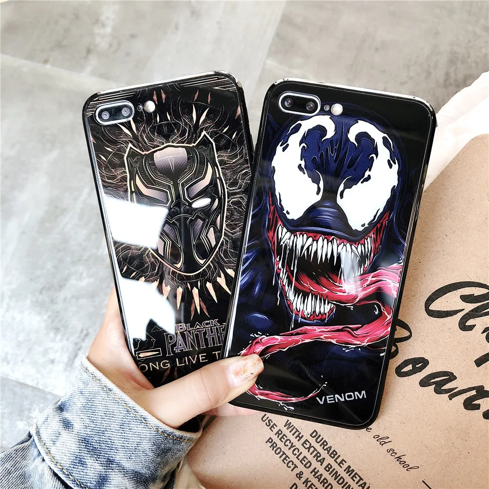 Горячая Marvel Мстители DC мир suprem герои Venom Черная пантера Железный человек телефон