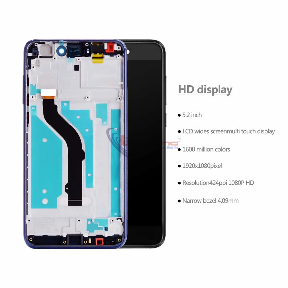 Дигитайзер сенсорного ЖК экрана в сборе с рамкой для HUAWEI Honor 8 Lite LCD PRA TL10 LX1 LX3