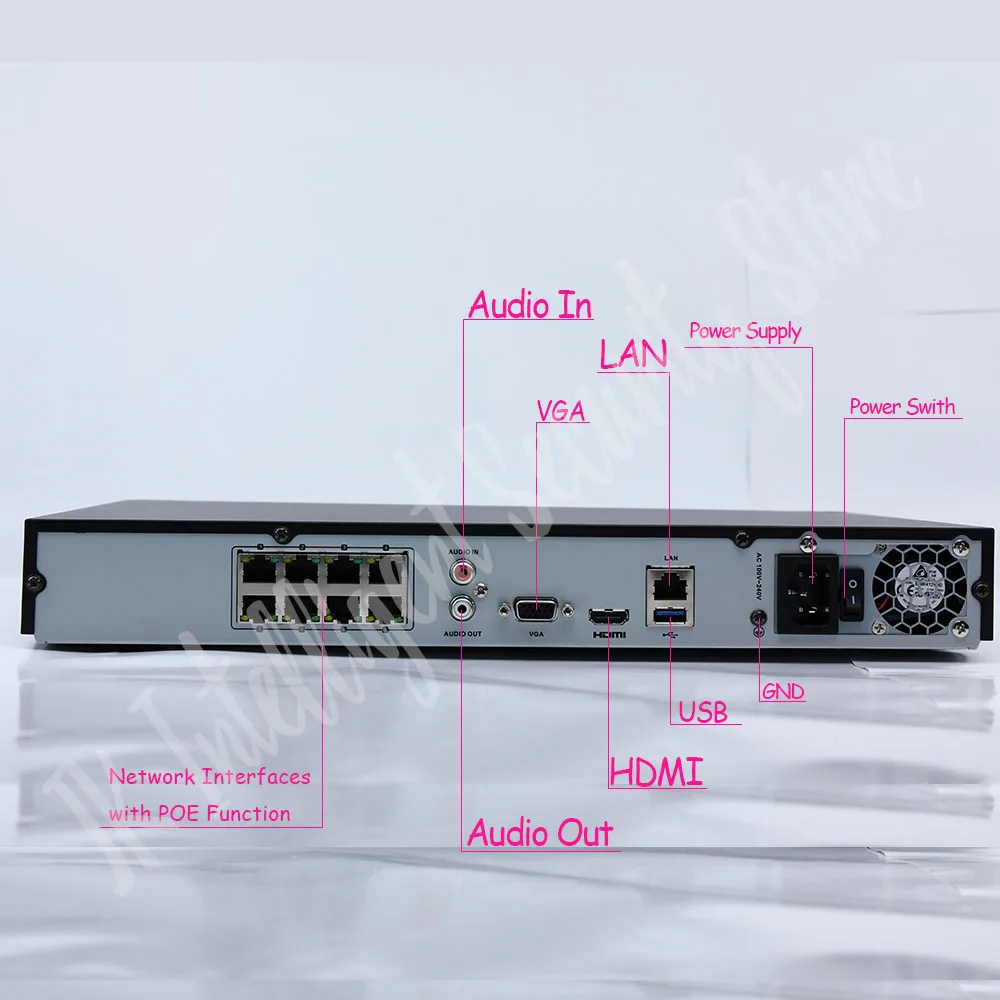 Hikvision английская версия ds 7608ni e2/8 P 8ch NVR 2 SATA сети видео Регистраторы 8 PoE Порты 6mp