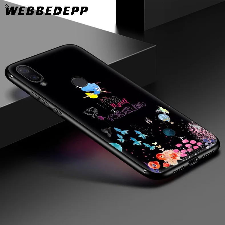 WEBBEDEPP мягкий чехол Alice in Wonderland для Xiaomi Redmi K20 7A 4A 4X 5 5A 6 6A S2 Note 8 4 7 Pro Plus Prime |