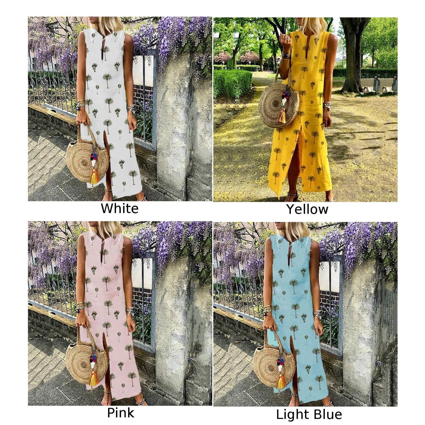 Женские летние винтажные стильные вечерние платья без рукавов с принтом |