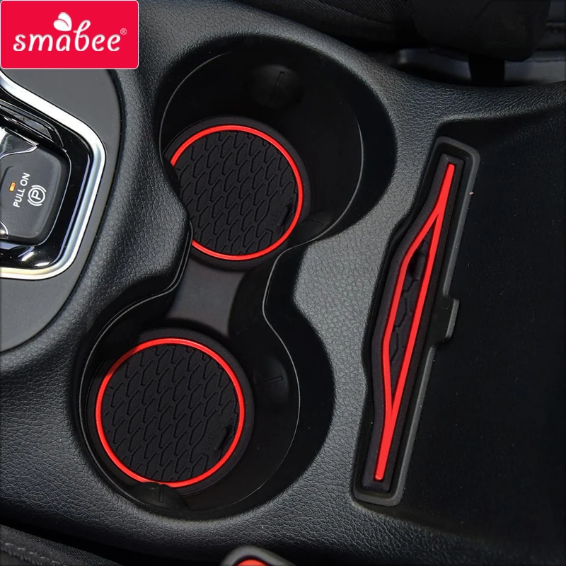 Нескользящий Резиновый коврик Smabee со слотом для ворот Jeep Cherokee KL 2014 2015 2016 2017 2018 2019