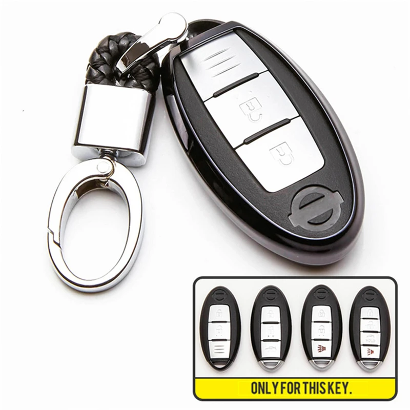 Чехол для автомобильного ключа из ТПУ Nissan Altima Teana X Trail Qashqai J11 Livina Splphy Tiida Sunny March Murano