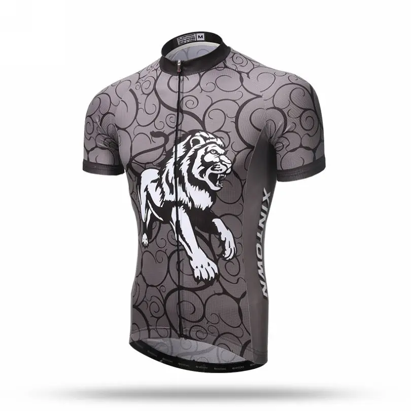 

Xintown Lion Cycling Jersey Shirt Ropa Ciclismo mtb Bike Jersey Tops Maillot Ciclismo Hombre Breathable Cycle Cycling Clothing