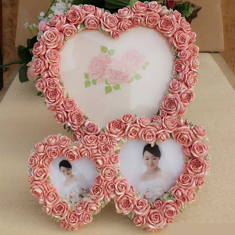 Фоторамка с изображением сердца розы комбинация фоторамка модная резиновая