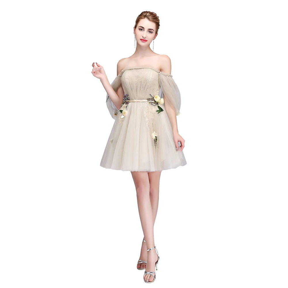 SSYFashion/Новинка милое короткое коктейльное мини-платье с вырезом лодочкой и