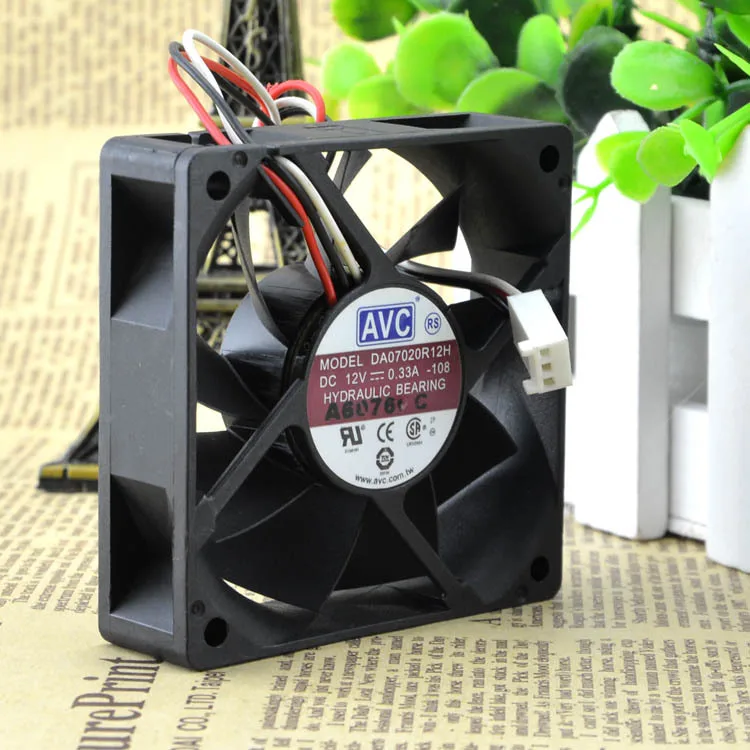 AVC DA07020R12H 12 В 0.33A Вентилятор охлаждения сервера 7020 70x70x20 мм 7 см|cooling fan|server cooling fanserver