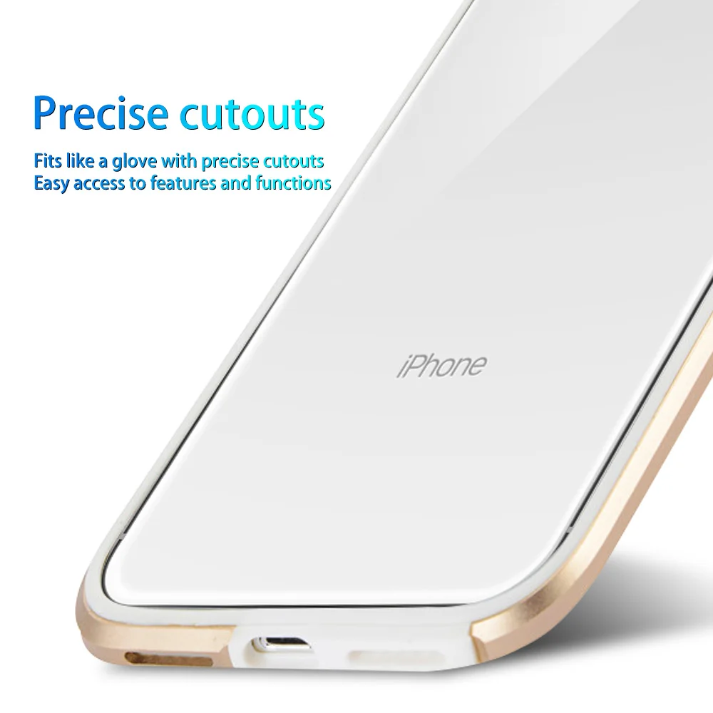 NYFundas чехол для iphone XS MAX XR Бампер Жесткий Тонкий тонкий металлический мягкий ТПУ 8 7