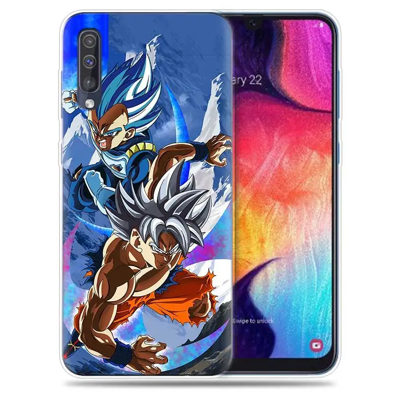 SK-001 Transpatrent силиконовый чехол для samsung Galaxy A50 A70 A30 M30 M20 A10 A20 A40 M20 крышка телефона Dragon Ball Z Goku Dragon Ball Z Супер аниме - Цвет: SK-001