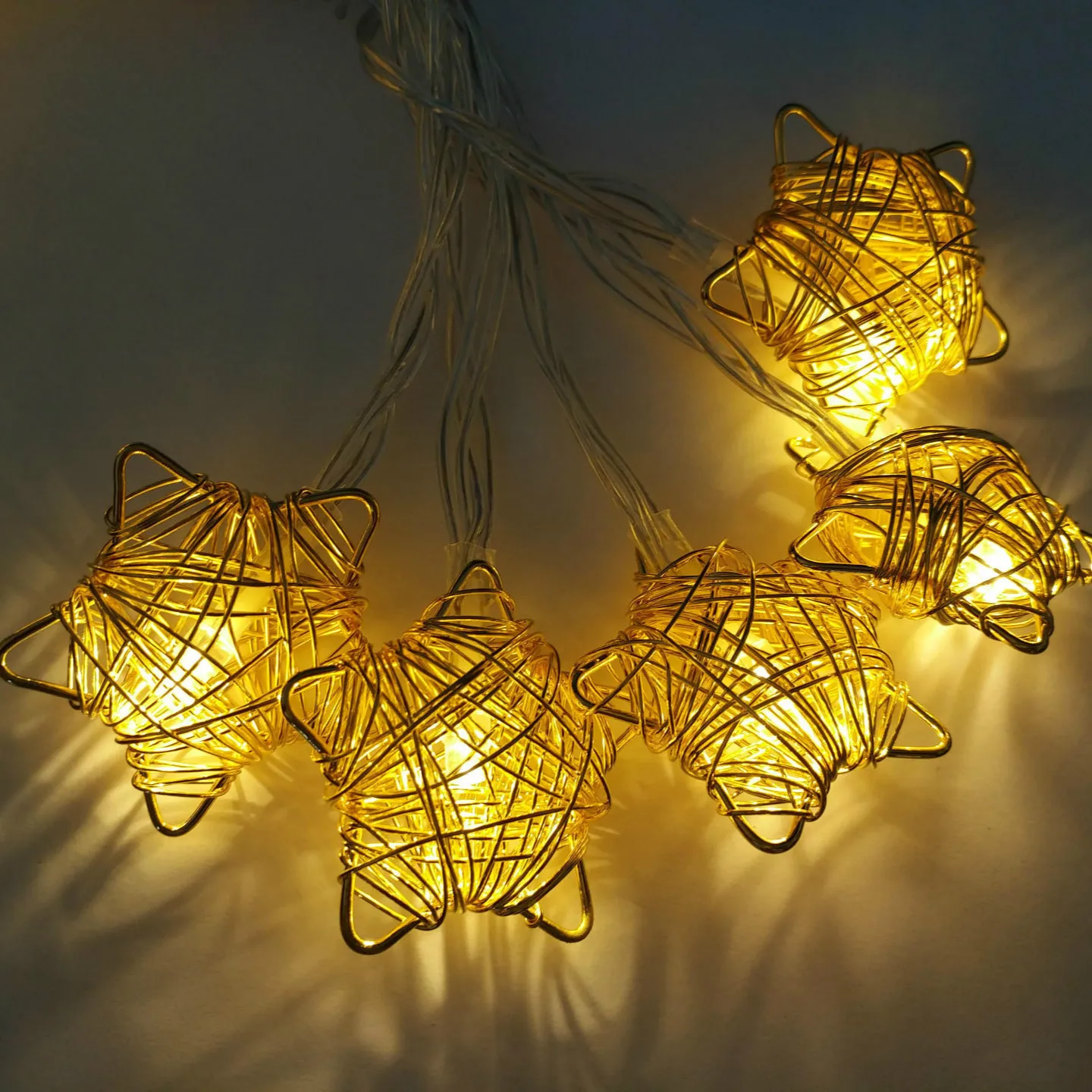 10 Led 1 6 м Романтическая звезда батарейный отсек светодиодная гирлянда для