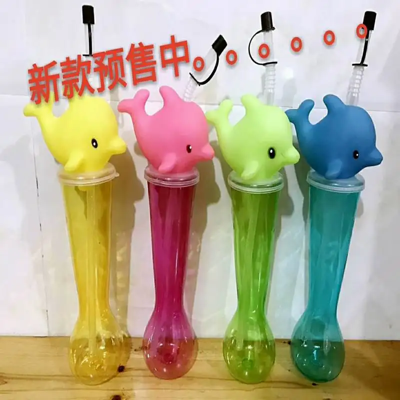 Прозрачная пластиковая бутылка для воды с акулой 500 мл|fashion water bottle|water bottlewater bottle