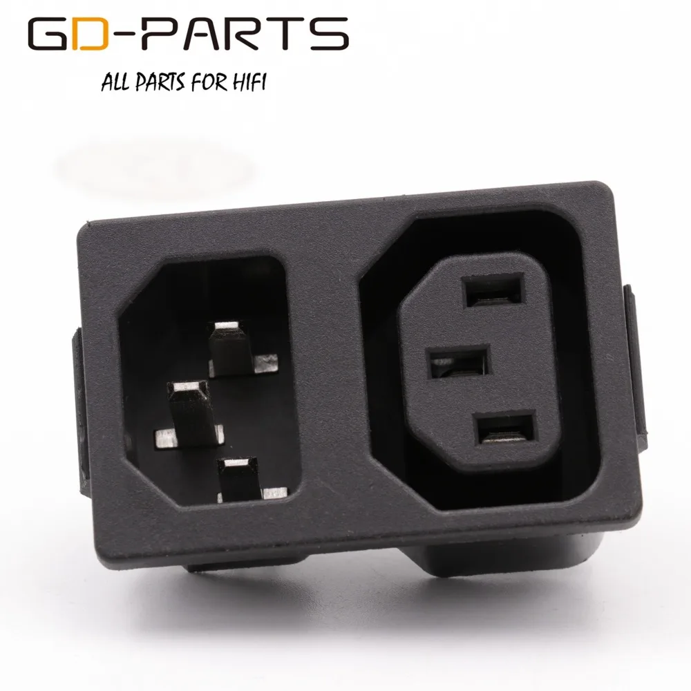 GD PARTS двойной разъем питания IEC320 Штекерный розетка В переменного тока 10 А CE CCC TUV