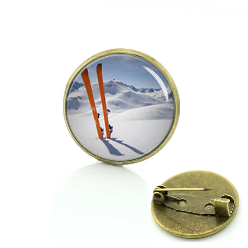 Классическая коллекция броши для хоккея на льду булавки античная бронза