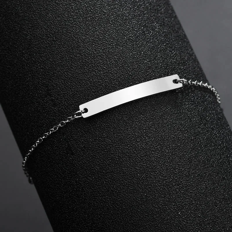 steel color Пользовательский браслет из нержавеющей стали с именем ребенка для девочек и мальчиков, персонализированный регулируемый браслет для малышей, подарок на день рождения - Окраска металла: steel color