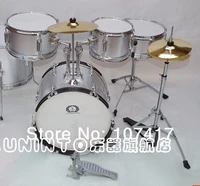 2016 real time limited 18 24 inch 215 5 drum kit 32 cowhide birch wood baqueta children 5 drums drum cymbal spike gift bag