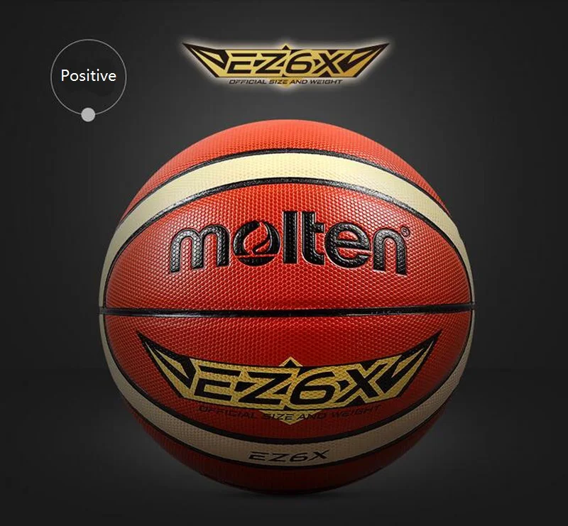 Баскетбольный Мяч Molten EZ7X/EZ6X/EZ5X, высокое качество, настоящий баскетбольный мяч из расплавленного полиуретана, Официальный Размер 7/размер 6/5