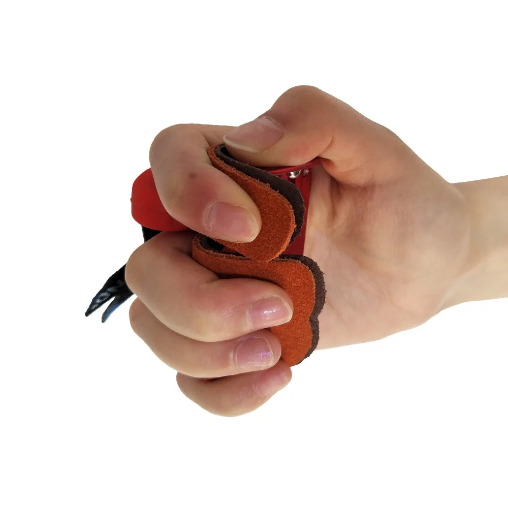 Профессиональные защитные перчатки для стрельбы из лука черные кожаные правой