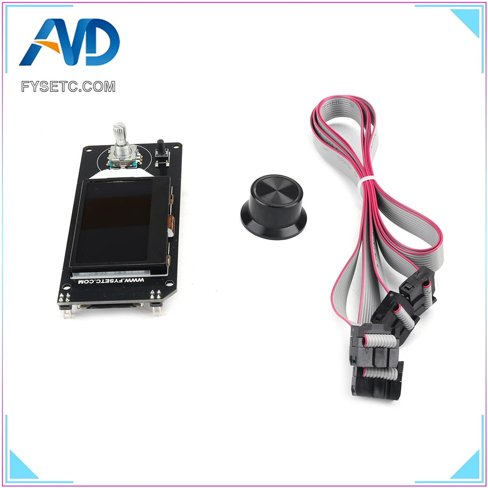 ЖК дисплей б типа mini12864с RGB подсветкой Белый Мини 12864 смарт с поддержкой Marlin сделай