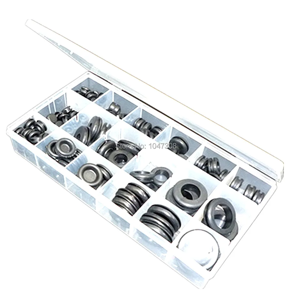 

125pcs Rubber Grommets Kits Hole Plug Wire Ring Assortment Set Electrical Wire Gasket Electrical Wire Gasketblanking Sealing
