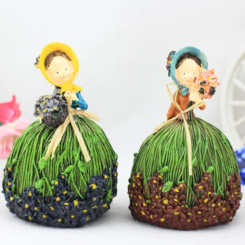 Статуэтки Феи лаванды из смолы статуэтки изделия ручной работы в пасторальном