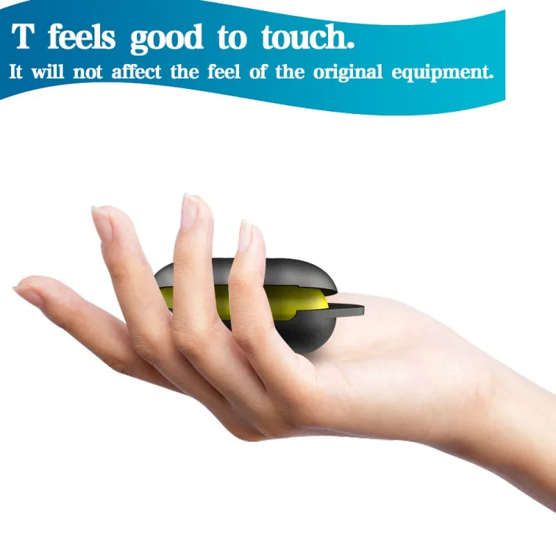 Противоударный гибкий силиконовый чехол для наушников защитный с полным