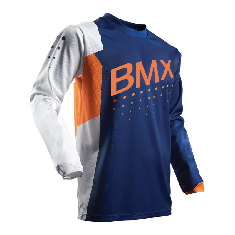 2018 ropa moto hombre Мужская футболка быстросохнущая MTB DH горный велосипед Джерси для