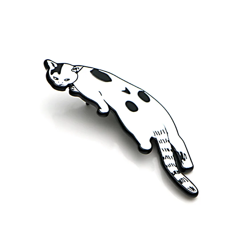 DMLSKY Cat Art Enamel Pins and Brooches Lapel Pin Backpack Bags Badge Clothing Decoration Gifts M3536 | Украшения и аксессуары