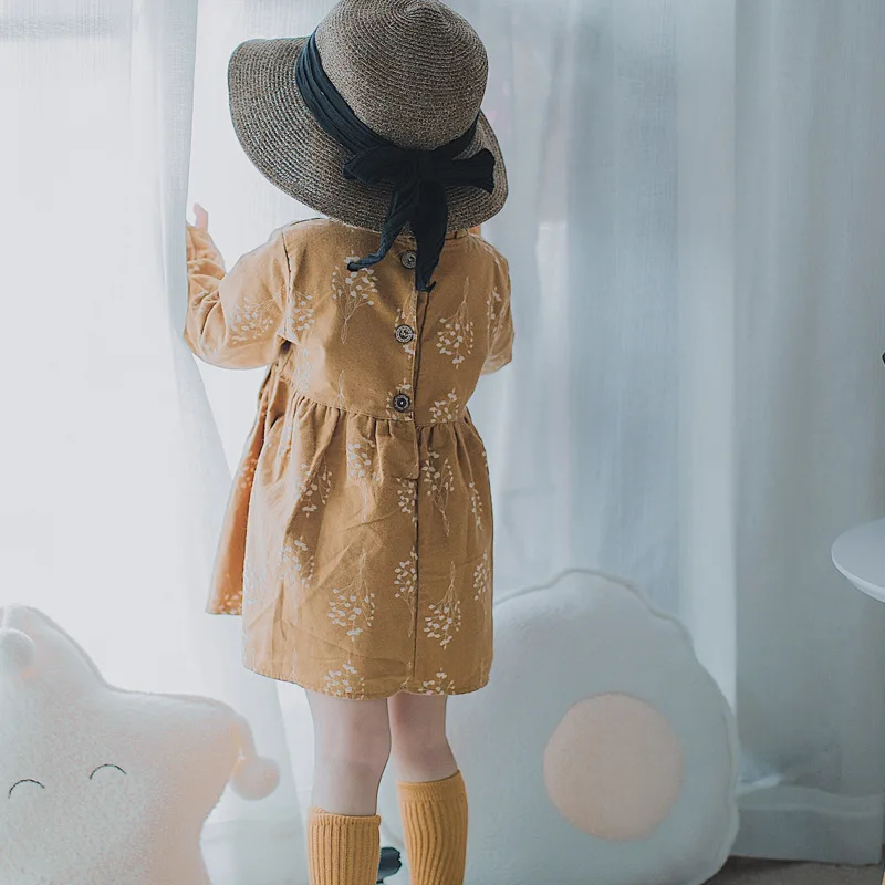 Baby Girl Dress 2019 Spring Fashion Children Clothing Long Sleeve Floral Cotton Girls Clothes Princess Dresses For Vestidos | Детская