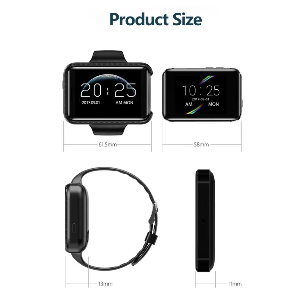 I5S Smart Mobile Watch 2 2-дюймовый MTK2502C шагомер sim-карты видео записи музыки 32 г TF расширить