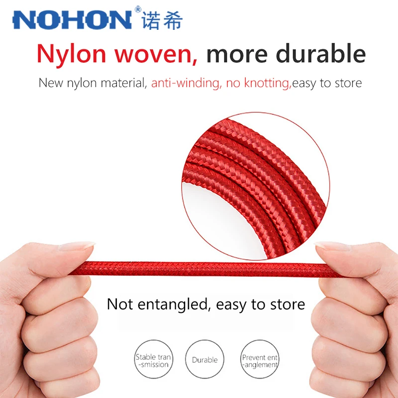 NOHON 90 градусов Освещение USB кабель для передачи данных Зарядка для iphone X 8 7 6 6S 5S Plus 5C 5 SE XS MAX XR 2A телефон зарядное устройство кабели 1 м 2 м